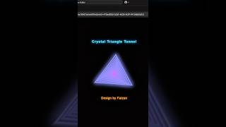 Crystal Triangle Tunnel ✨ — glow aur style ka perfect mix | css animation | css effects #shorts #fyp