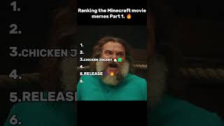 Ranking Minecraft movie Moments/Memes
