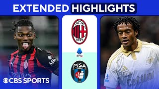 Milan vs. Pisa: Extended Highlights | Serie A | CBS Sports Golazo