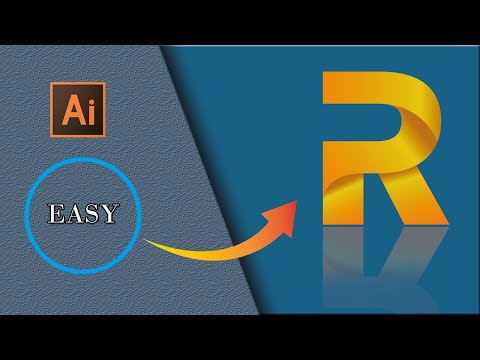 The Process How You Can Make Modern Logo To Any Letters R | Adobe Illustrator Tutorial