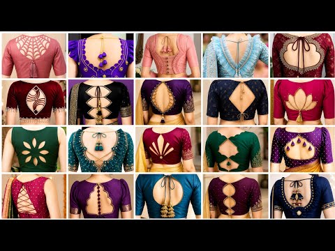 🎉 New blouse designs | साड़ी के खूबसूरत ब्लाउज डिज़ाइन 😍| Latest Stylish Blouse back neck designs