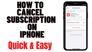 HOW TO CANCEL SUBSCRIPTION ON IPHONE