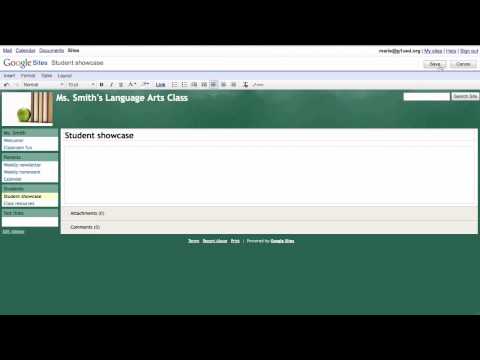 Embed a Google Document in Google Sites