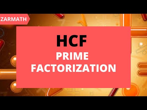 HCF by Prime Factorization | Basic Math | HCF of three numbers| Zarmath