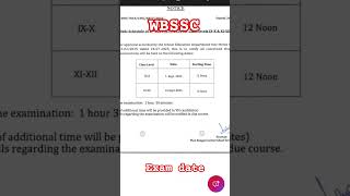 WBSSC exam date #wbssc #slst #exam #teacherrecruitmentscam #trending #viral