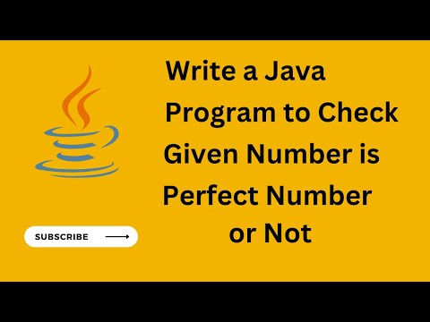 Java Program to check Given Number is Perfect Number or Not