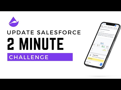 Challenge: Update Salesforce in 2 Minutes? #salesforce #salescloud