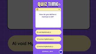 C# Coding Quiz | Basic | Interview Questions  #coding #animation #quiz #dotnet #csharp #basic #tips