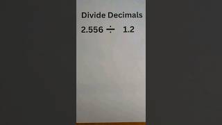 How to Divide Decimals by Decimals #shorts