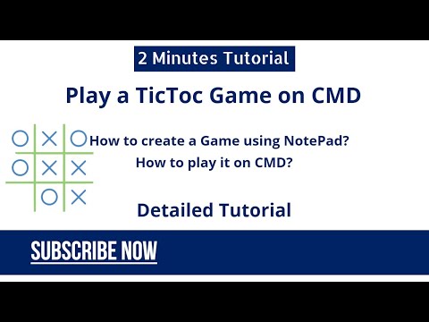 How to Make & Play a Game on CMD | TicToc Tutorial 2020