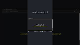 Window on scroll using HTML CSS JAVASCRIPT  || #hashtechie #html #csstrick