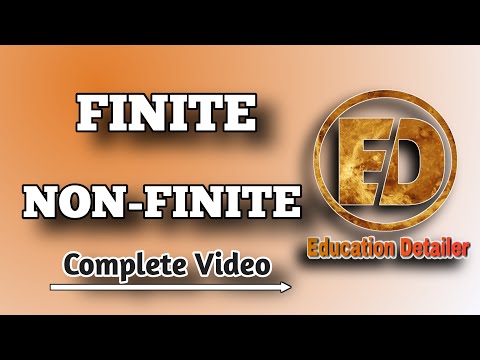 Finite and Non-Finite verbs | Types of verbs explanation | Difference b/w finite and non-finite |