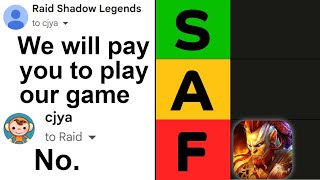 I ranked games that tried to sponsor me (for free)