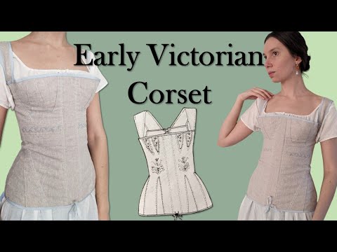 Sewing Linen 1830s Stays | Past Patterns 001 & The Workwoman's Guide