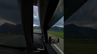We were entering the Coast Mountain range in B.C.