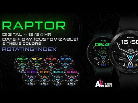 RAPTOR - Wear OS Digital Watch Face