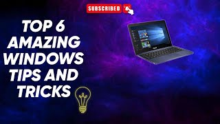 🎯 Top 6 Amazing Windows Tips and Tricks | Techtricks