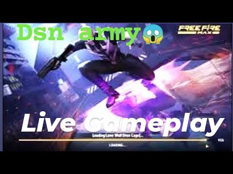 FREE FIRE LIVE DSN ARMY WITH SUBSCRIBER GAMEPLAY ||  RANK  PUSH