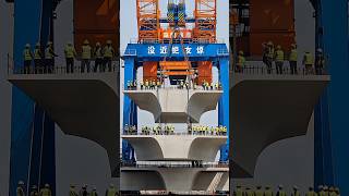 $100 MILLION DISASTER! Colossal Gantry Crane Crumbles Like Dust on Mega Bridge Project! #fail #crane