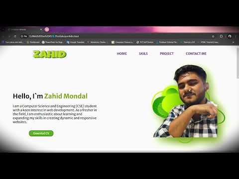 🌐 Creating a Stunning Portfolio Website | HTML & CSS Tutorial 🎨