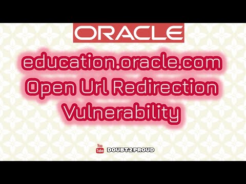 Oracle | Open Url Redirection Vulnerability