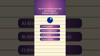 selenium webdriver interview questions #selenium #quiz #short #youtubeshorts  #automationtesting