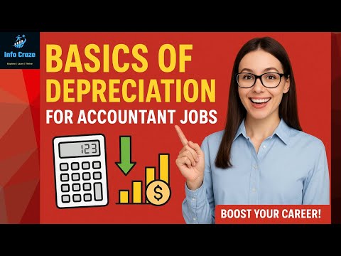 Basics of Depreciation for Accountant Jobs | Accountant Jobs interview #depreciation #education