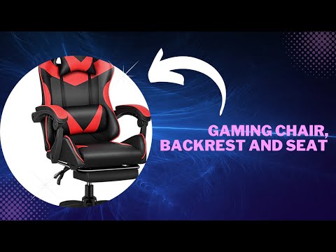 Amazon com  Gaming Chair, Backrest and Seat Height Adjustable Swivel Recliner Racing Office Computer