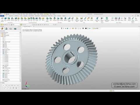 CAD CAM Software: ZW3D Standard 3D Modeling CAD CAM Software