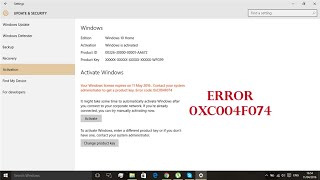 How To Fix Windows Error Code 0xc004f074