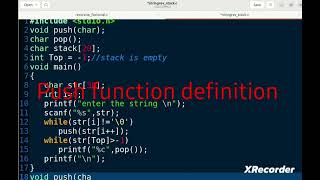 reverse of given string using stack #stringreverse #stackapplication #easylearnprogrammingtech