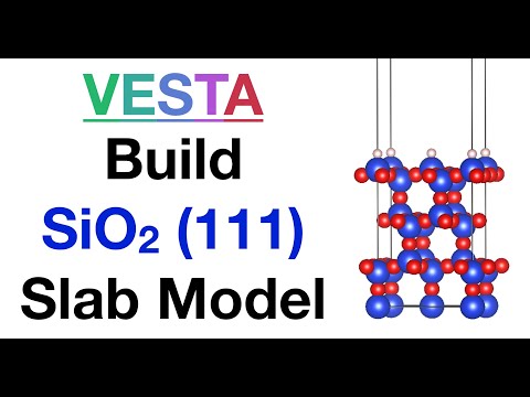 SiO2 (111) Slab Model (can be tricky) in VESTA