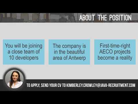 HIRING: Fullstack Java Developer in Antwerpen | Ref. 31237