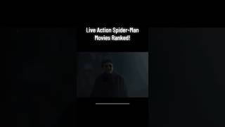 My ranking for all live action Spider-Man movies ranked!! #movierankings #movies #spiderman #marvel
