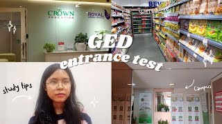 Sharing Experience for the GED Entrance Test in Crown Education (Exam tips + a day in my life)