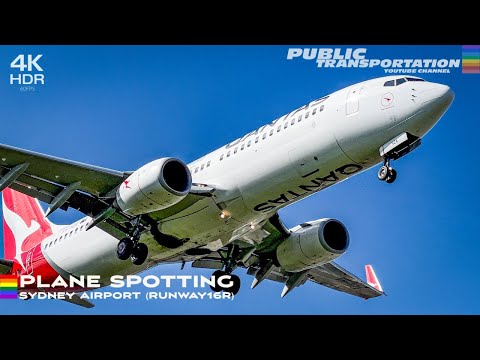 Plane Spotting @ Sydney Airport (Runway 16R Arrivals)