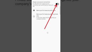 How to Enable Always Use Secure Connection in Chrome | Secure Browsing 2025#shorts
