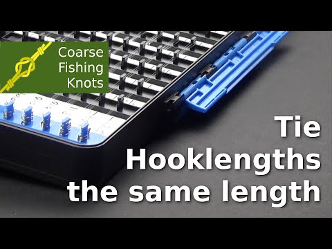 How to tie hook links the same length