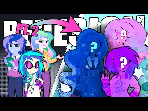 REDESIGNING EQUESTRIA GIRLS (PT. 2) (speedpaint, princess luna, derpy, story concept)