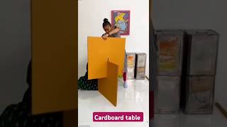 how to make table form cardboard| cardboard coffee table #shorts #diycrafts #diy #table