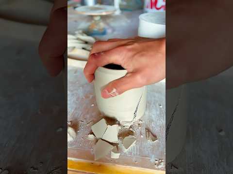 3d printing a support for stamping my ceramic cups with the @ElegooOfficial Centauri Carbon