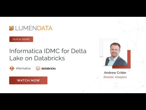 Informatica IDMC for Delta Lake on Databricks