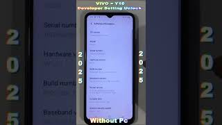 How to Enable Developer Options on vivo Y16✅Unlock Hidden Settings✅USB Debugging & Advanced Features