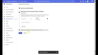 Generate service account key in Google Cloud Platform (GCP)