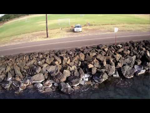 hubsan x4 h501s quadcopter flight to bouy