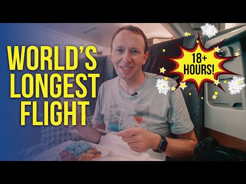 18hrs WORLD'S LONGEST FLIGHT ✈️ Singapore Airlines Business Class A350