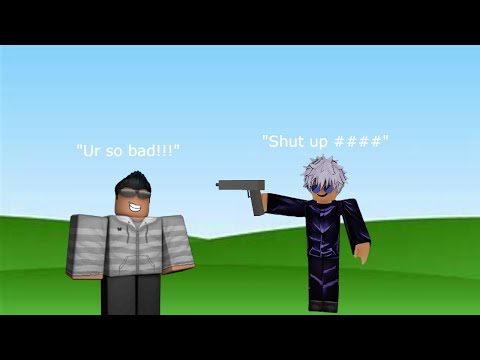 Beefing with a random kid on roblox💀