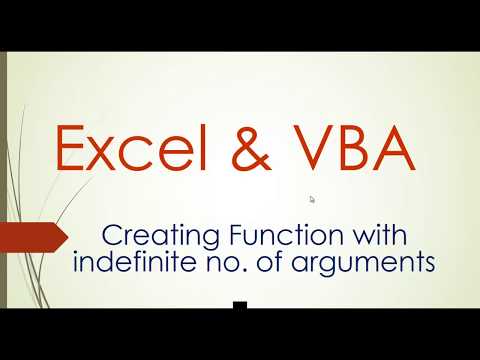 Array as Parameter in Function Excel VBA
