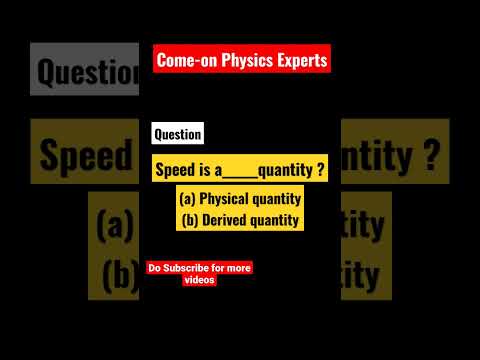 Basic Physics #speed #quantities #physical #derivedunits