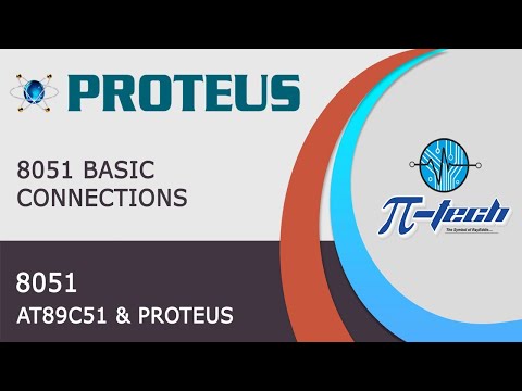 8051 Basic Connection Using Proteus